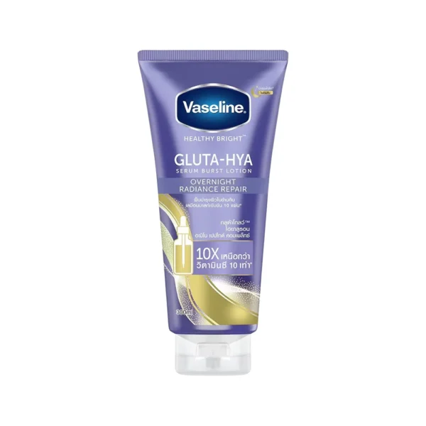 Vaseline Gluta Hya Over Night Radiance Repair Serum Burst Body Lotion 300ml